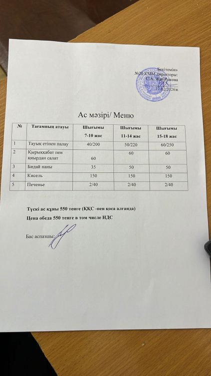 Ас мәзірі 17.02.2026ж.