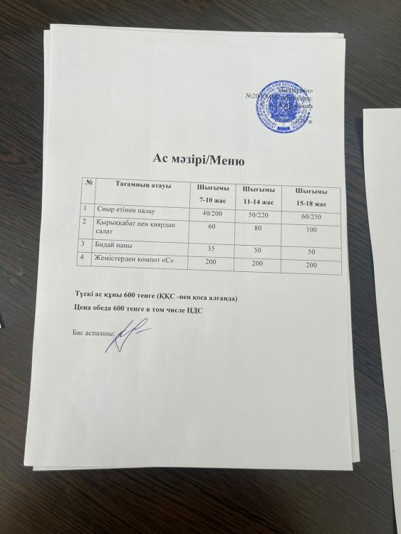 Ас мәзірі 02.06.2026ж.